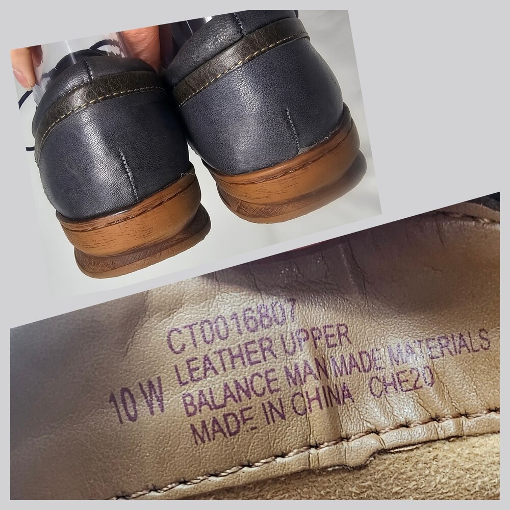 Comfortiva Fielding Oxford Navy Smooth Leather Women's Size 10W - Picture 10 of 11